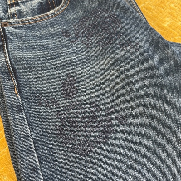 STUNNING ZARA Rose Sparkly beaded jeans - Picture 4 of 9